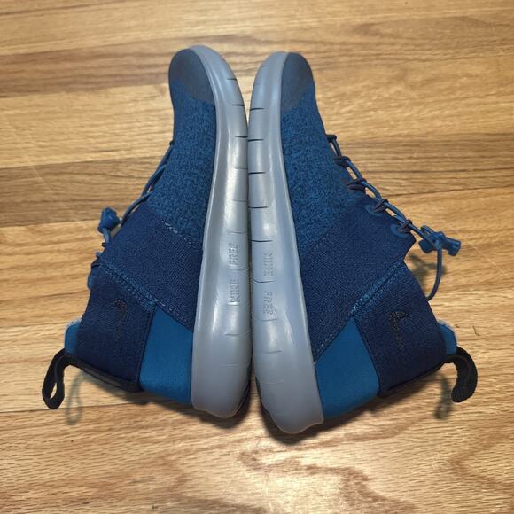 Nike Womens Free RN CMTR 2017 PREM Blue Running Shoes Size 8 - Picture 9 of 9